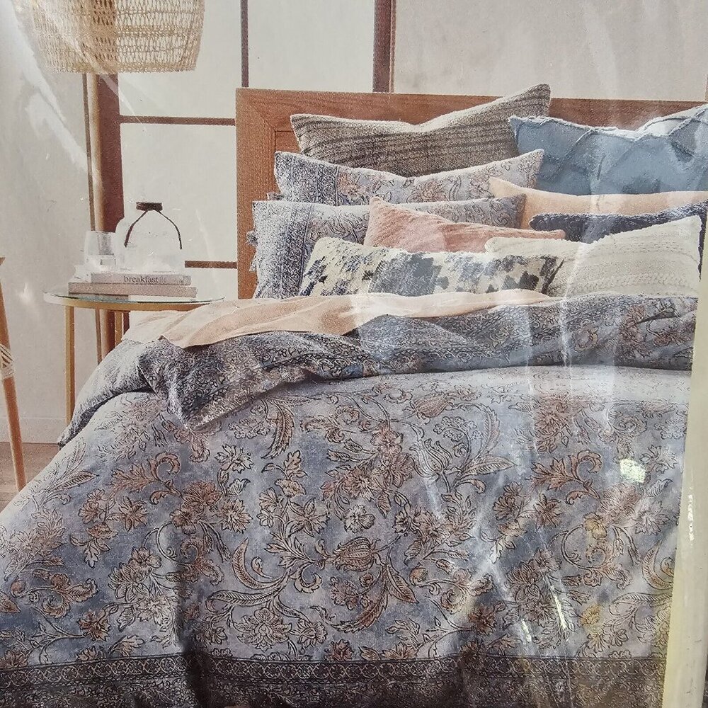 LUCKY BRAND 2PC DUVET COVER SET TWIN/TWIN XL COLOR BASANTI NIP/REVERSIBLE